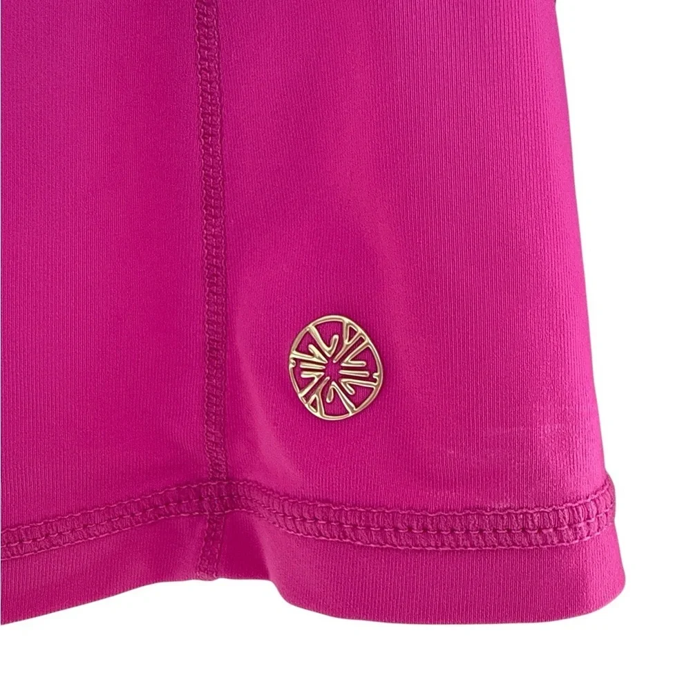 Lilly Pulitzer Hot Pink Quarter-Zip Long Sleeve Top - Picture 5 of 7